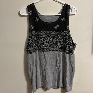 Original hybrid. Size medium, grey and black tank top.